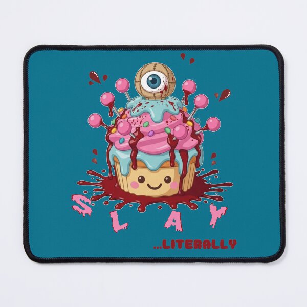 Item preview, Slay Literally Creepy Cute Pastel Goth Cupcake designed and sold by CloudyCatArt.