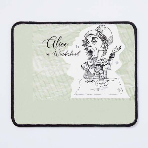 Item preview,  Alice in Wonderland - The Mad Hatter Singing (ink drawing by ACCI) designed and sold by VanyssaGraphics.