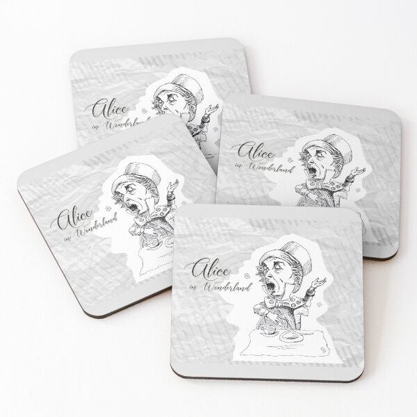 Item preview, Alice in Wonderland - The Mad Hatter Singing (ink drawing by ACCI) designed and sold by VanyssaGraphics.