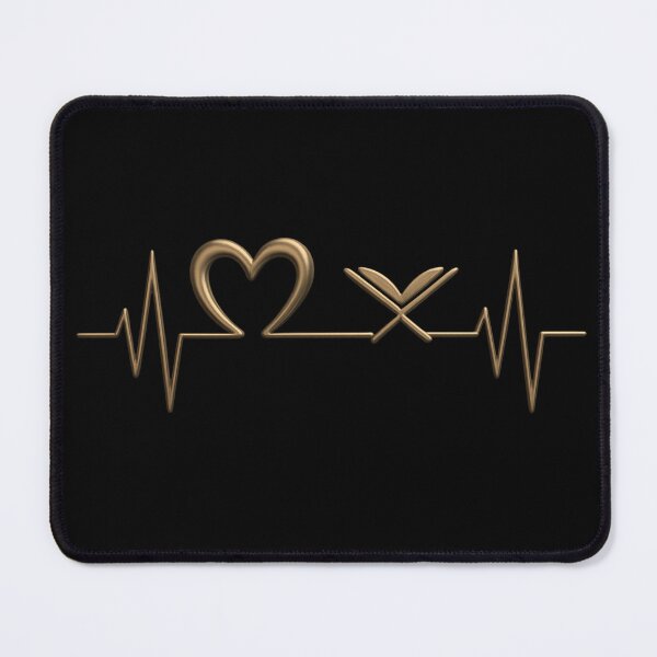 Item preview, Heart of Faith Quran Pulse (V.3) - Islamic Love EKG Heartbeat 3D Design designed and sold by D-Islamic.