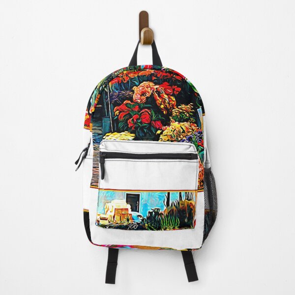 Item preview, Sidewalk Flower Market, Paris, France, 1955, Digital Illustration designed and sold by AMacGPhilly.