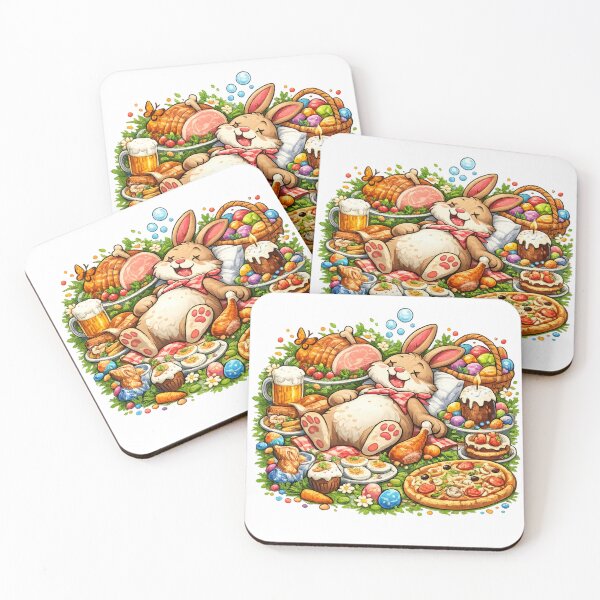 Item preview, Easter Coma Mode – Funny Bunny Food Frenzy Design designed and sold by CoolContent Factory.