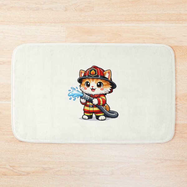 Item preview, Firefighter Cat Hero designed and sold by HoopeStylee.