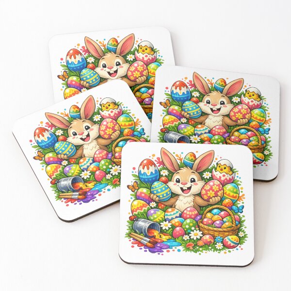 Item preview, Colorful Egg Chaos – Funny Easter Bunny Design for a Humorous Easter designed and sold by CoolContent Factory.