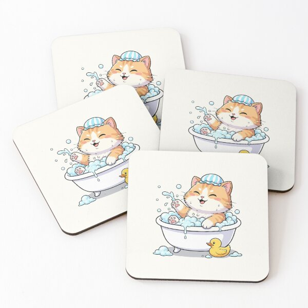 Item preview, Bath Time Cat designed and sold by HoopeStylee.