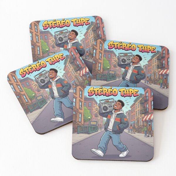 Item preview, Stereo Type – Vintage Hip-Hop Man with Boombox 90s Street Culture designed and sold by WordPlayStudio.