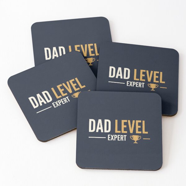 Item preview, Dad Level Expert Navy Gold Typography Fathers Day Gift designed and sold by BestVarieties.