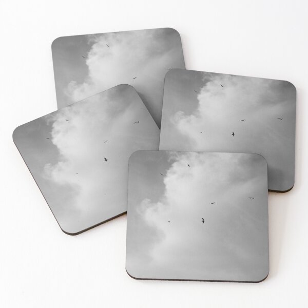 Item preview, Seagulls Flying Against Dramatic Sky, Black and White designed and sold by PAPER MOON art & design.