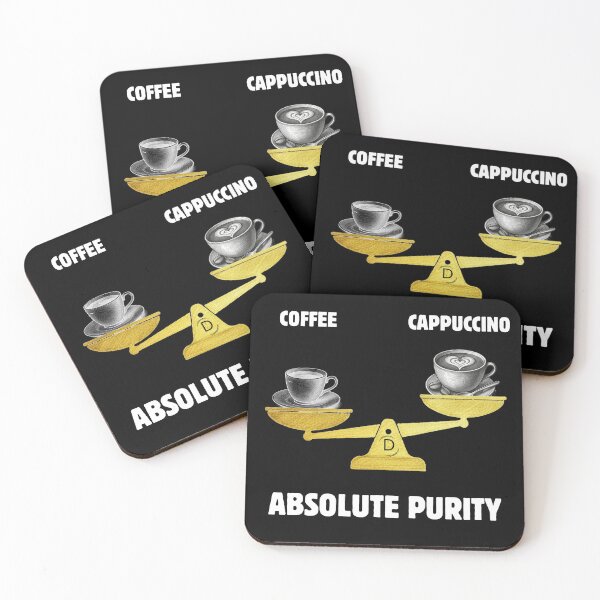 Item preview, Italian Espresso Winner - Absolute Purity Coffee Quote Black Version designed and sold by TheItaliandilemma.