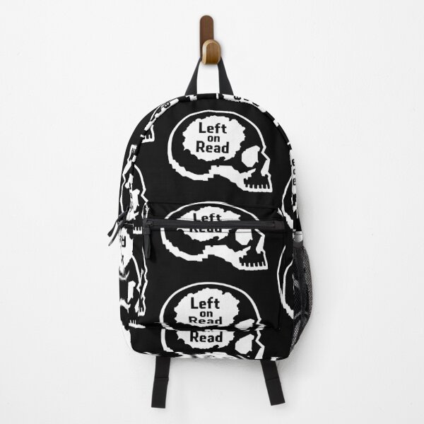 Item preview, Left on Read Skull Minimal White Design designed and sold by Skulls & Calaveras.