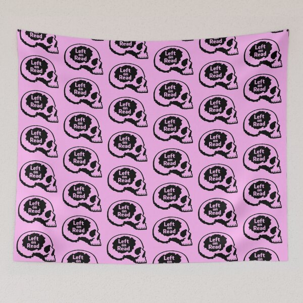Item preview, Left on Read Skull Minimal Design designed and sold by Skulls & Calaveras.