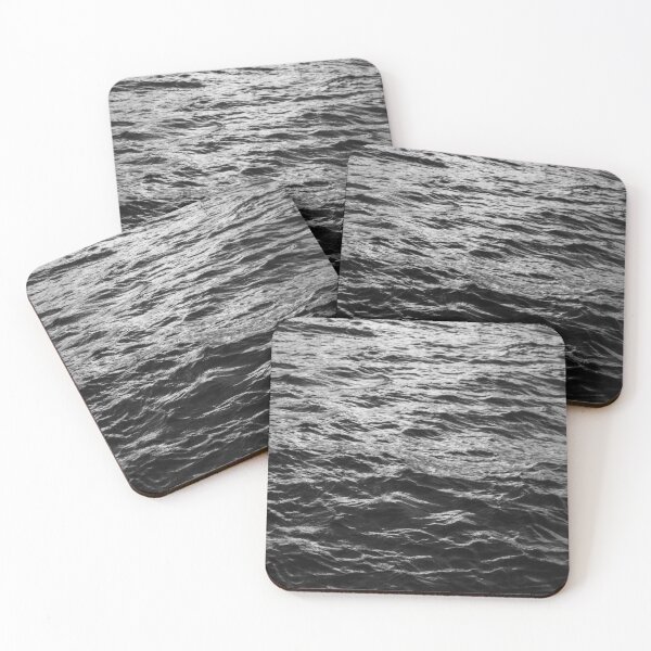 Item preview, Dark Ocean Surface with Light, Black and White designed and sold by PAPER MOON art & design.