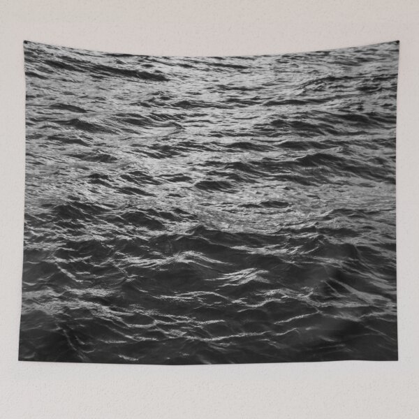Item preview, Dark Ocean Surface with Light, Black and White designed and sold by PAPER MOON art & design.