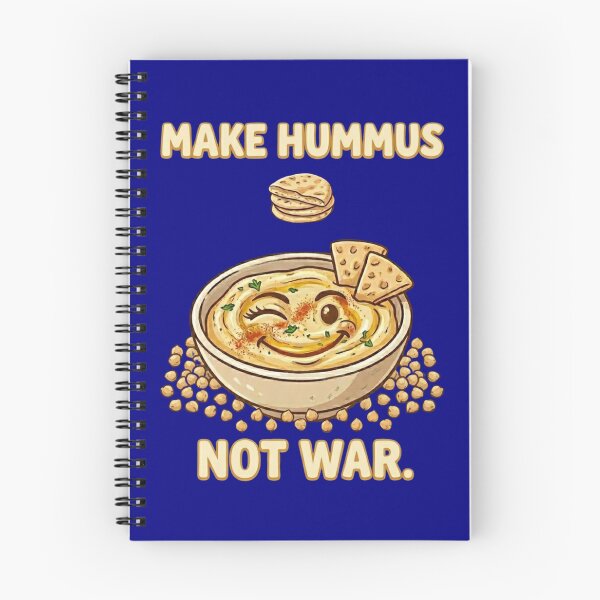 Item preview, Make Hummus Not War - Funny Chivkpea Peace Illustration designed and sold by TB-73.