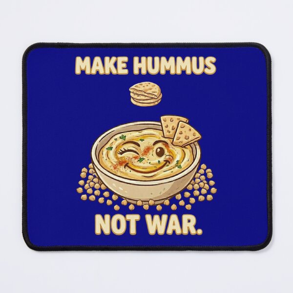 Item preview, Make Hummus Not War - Funny Chivkpea Peace Illustration designed and sold by TB-73.