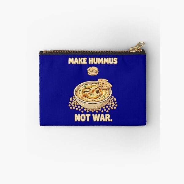 Item preview, Make Hummus Not War - Funny Chivkpea Peace Illustration designed and sold by TB-73.