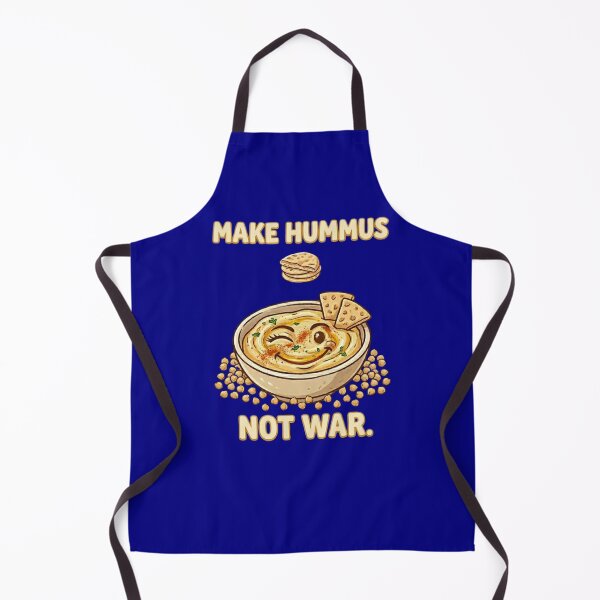 Item preview, Make Hummus Not War - Funny Chivkpea Peace Illustration designed and sold by TB-73.
