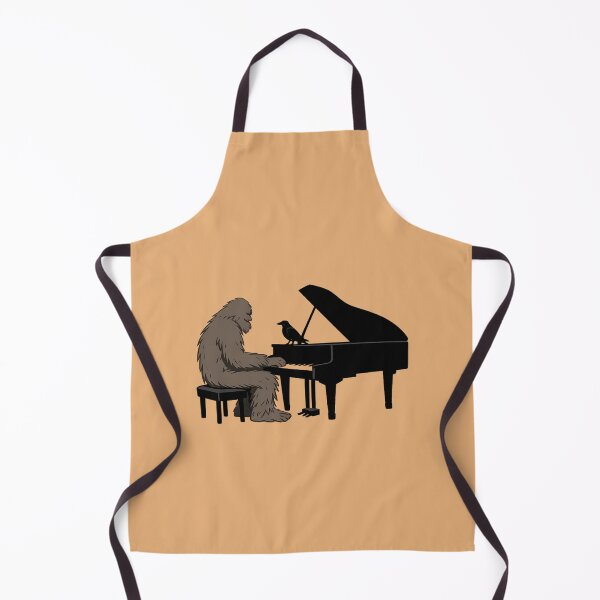Item preview, Bigfoot Pianist – Whimsical Folklore Design designed and sold by Dogandesighn.