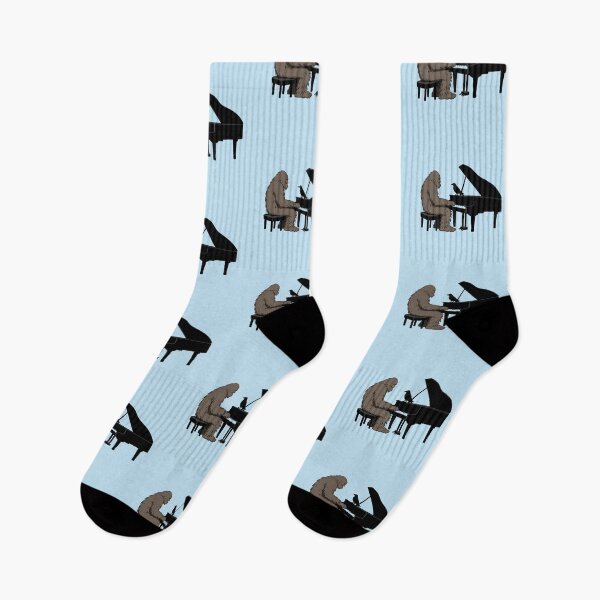 Item preview, Bigfoot Pianist – Whimsical Folklore Design designed and sold by Dogandesighn.