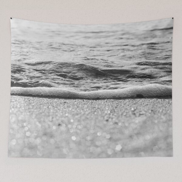 Item preview, Sparkling Shore and Sea Foam, Black and White designed and sold by PAPER MOON art & design.
