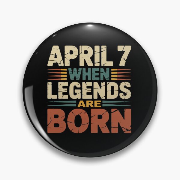 Item preview, Legends are Born On April 7th Vintage Birthday  designed and sold by ZACK ART.