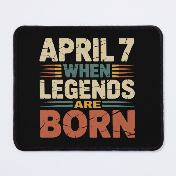 Item preview, Legends are Born On April 7th Vintage Birthday  designed and sold by ZACK ART.