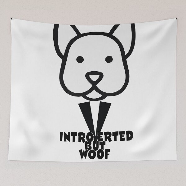 Item preview, Minimalist Introverted But Woof Dog Art designed and sold by BestChoiceService.