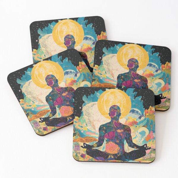 Item preview, Lotus Meditation - Zen Universe Breath Art designed and sold by LenariumArt.