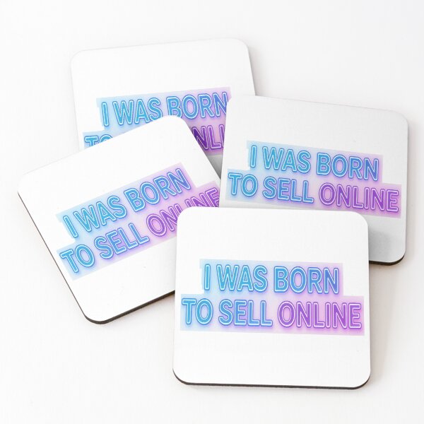 Item preview, sell website I WAS BORN TO SELL ONLINE designed and sold by Uglyandcute.