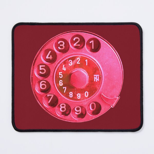 Item preview, Retro phone dial, pink vintage rotary telephone designed and sold by suekieper.