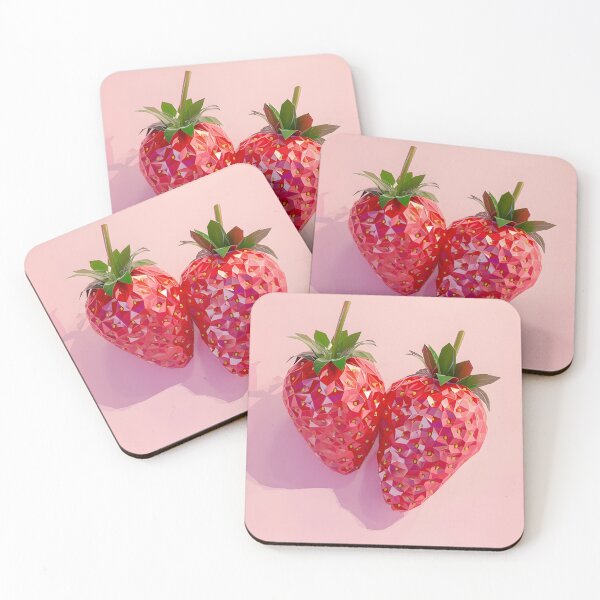 Item preview, Strawberry Coquette Aesthetic – Cute Girly Pink Illustration designed and sold by skydoredesign.