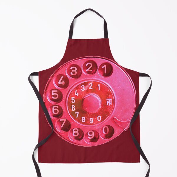 Item preview, Retro phone dial, pink vintage rotary telephone designed and sold by suekieper.