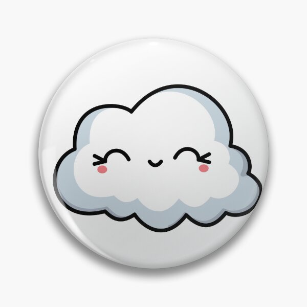 Item preview, Cute Smiling Cloud Sticker | Kawaii Happy Cloud Cartoon designed and sold by randomblink.