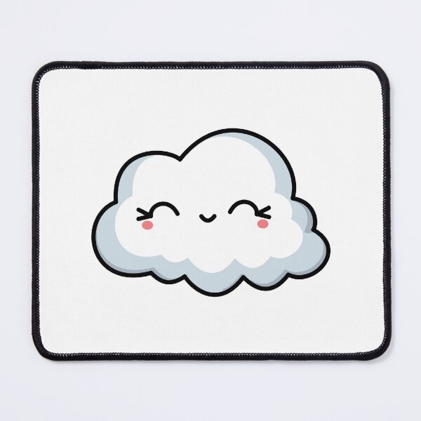 Item preview, Cute Smiling Cloud Sticker | Kawaii Happy Cloud Cartoon designed and sold by randomblink.