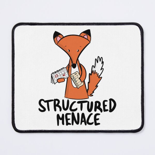 Item preview, Structured Menace Funny Organized Fox designed and sold by DesignFreakArt.