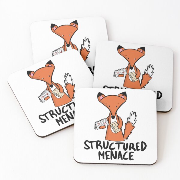 Item preview, Structured Menace Funny Organized Fox designed and sold by DesignFreakArt.