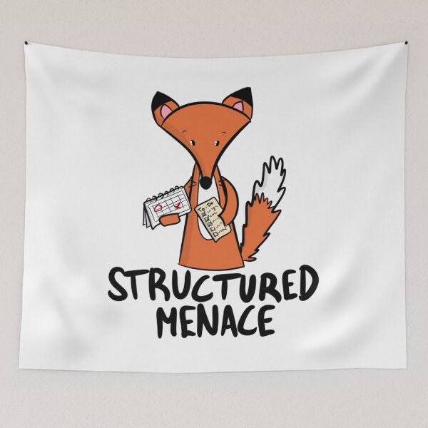 Item preview, Structured Menace Funny Organized Fox designed and sold by DesignFreakArt.