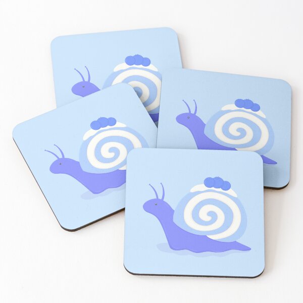 Item preview, Blueberry Cake Roll Snail designed and sold by Meg's Sketchbook.