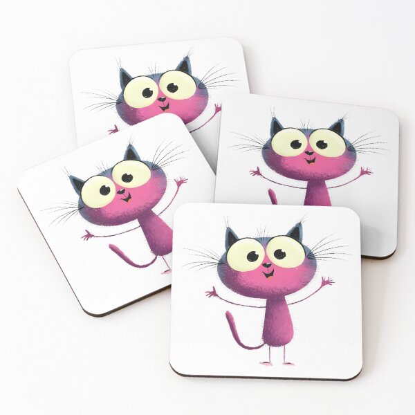 Item preview, Happy Funny Cat designed and sold by Retro Whimsy.