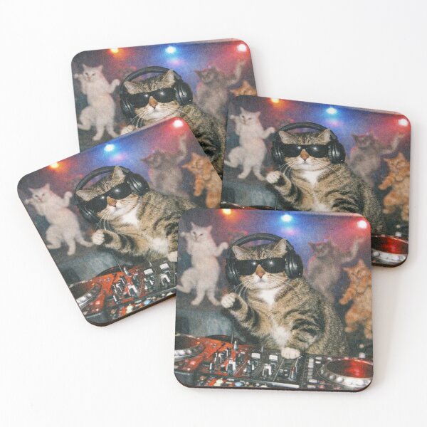 Item preview, Cool DJ Cat,Cool DJ Cat Party Vibes, Funny Music Lover Animal Graphic, Cat Lovers designed and sold by will freed18.