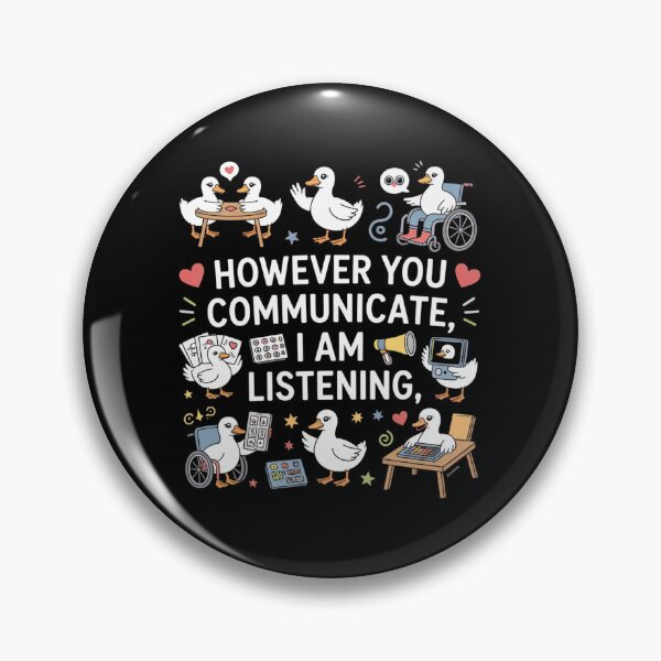 Item preview, However You Communication I'm Listening AAC SLP Silly Goose designed and sold by ZACK ART.