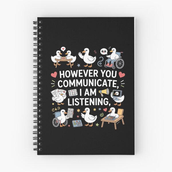 Item preview, However You Communication I'm Listening AAC SLP Silly Goose designed and sold by ZACK ART.