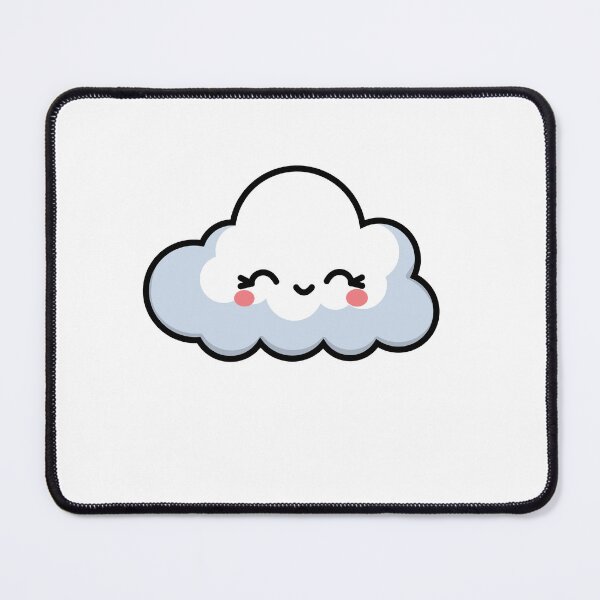 Item preview, Cute Minimal Cloud Sticker | Soft Kawaii Smiling Cloud designed and sold by randomblink.
