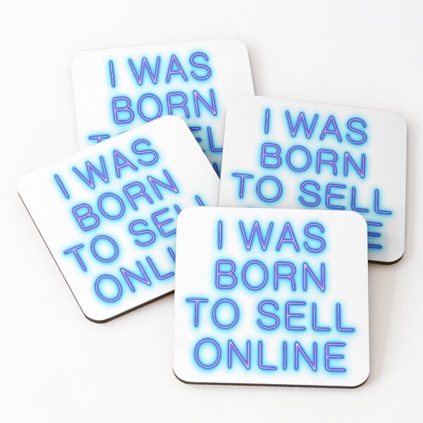 Item preview, sell website I WAS BORN TO SELL ONLINE designed and sold by Uglyandcute.