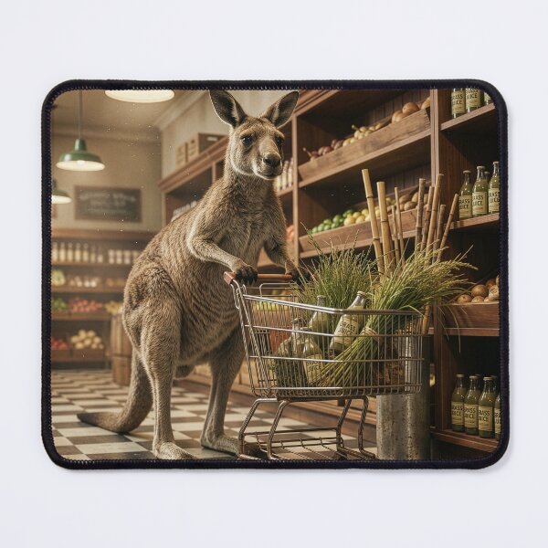 Item preview, Kangaroo Goes Grocery Shopping designed and sold by Tridentulus.