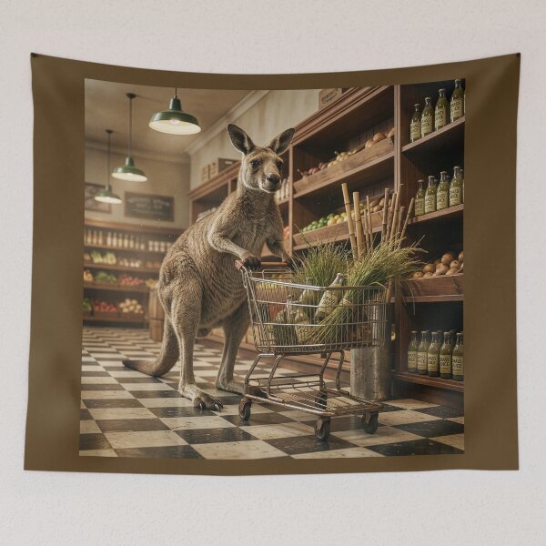 Item preview, Kangaroo Goes Grocery Shopping designed and sold by Tridentulus.