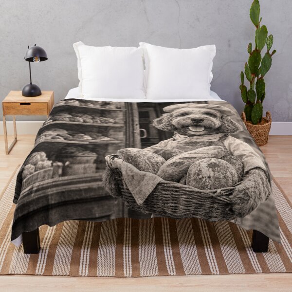 Item preview, Vintage Cockapoo Bakery Art Print | Rustic Dog Wall Art designed and sold by Cockapoo Society.