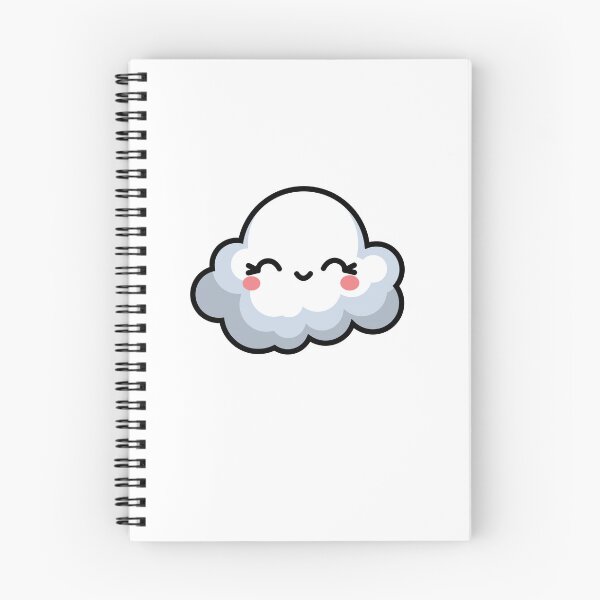 Item preview, Adorable Kawaii Cloud Character | Cute Smiling Cloud Sticker designed and sold by randomblink.