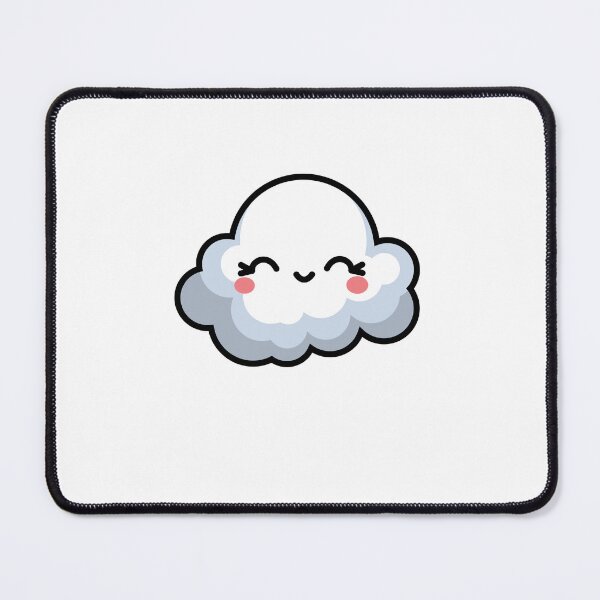 Item preview, Adorable Kawaii Cloud Character | Cute Smiling Cloud Sticker designed and sold by randomblink.