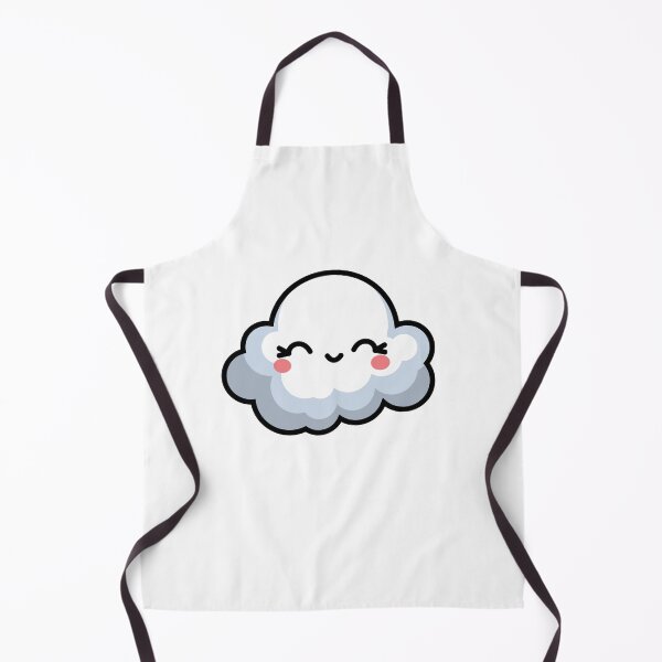 Item preview, Adorable Kawaii Cloud Character | Cute Smiling Cloud Sticker designed and sold by randomblink.